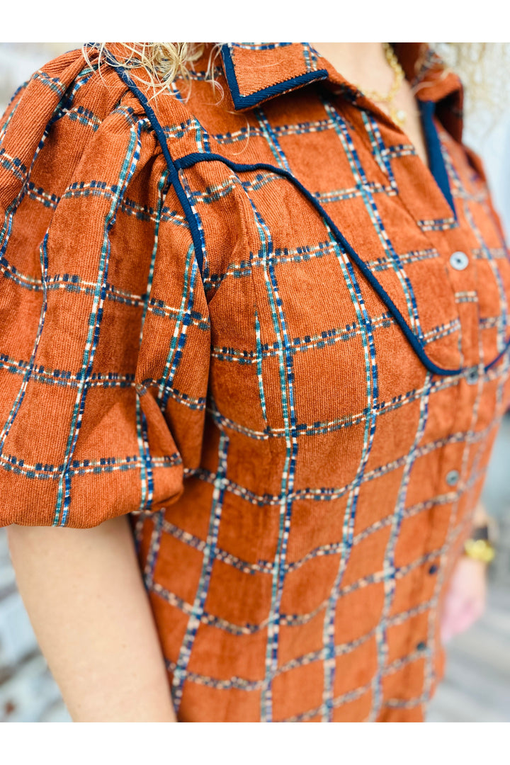 THML Perfect In Plaid Top