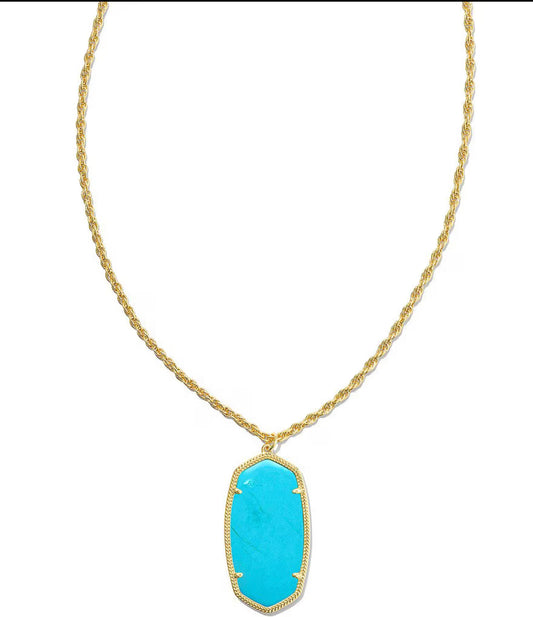 Kendra Scott Rae Gold Long Pendant Necklace