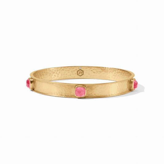 Julie Vos| Catalina Stone Bangle~Iridescent Peony Pink