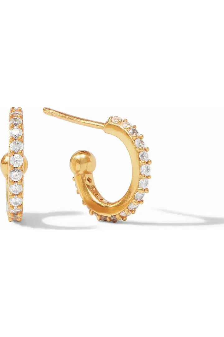 Julie Vos ~ Esme Heart Hoop & Charm Earring