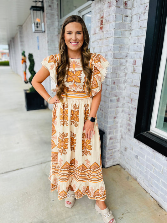 Boho Beauty Midi Dress