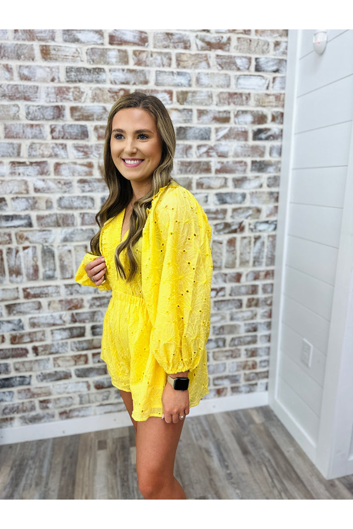 Sunshine Vneck Romper