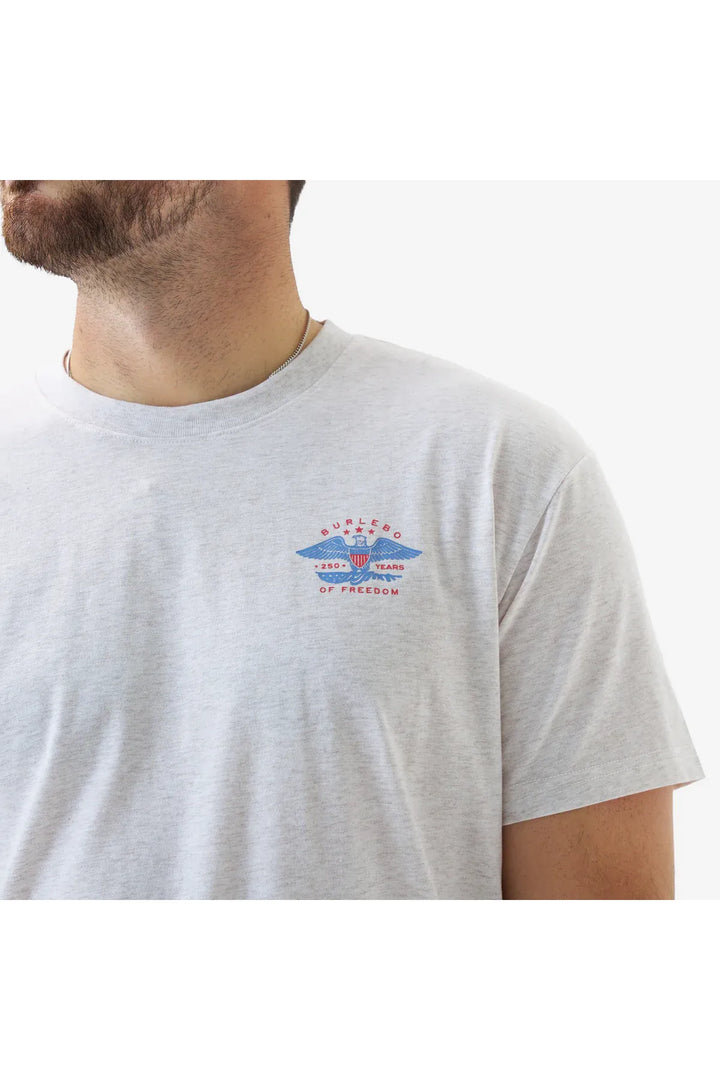 Burlebo SS Tee - Eagle Outdoors - Heather Oatmeal