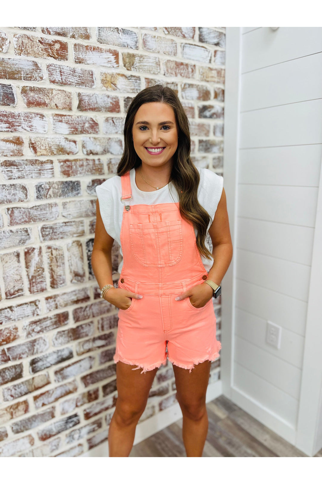 Coral Crazy Overalls