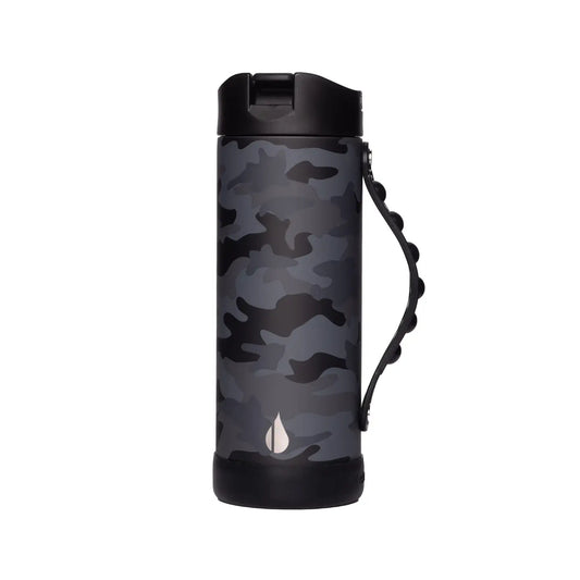 14oz Iconic Pop Bottle - Black Camo