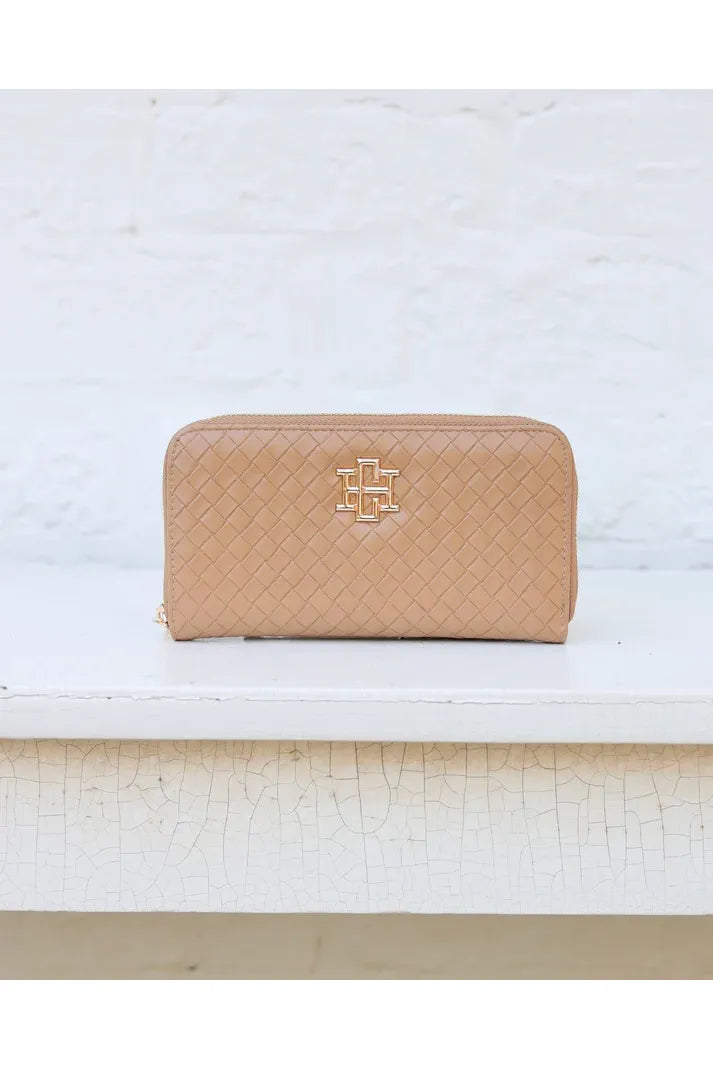 Penelope Wallet Woven Tan