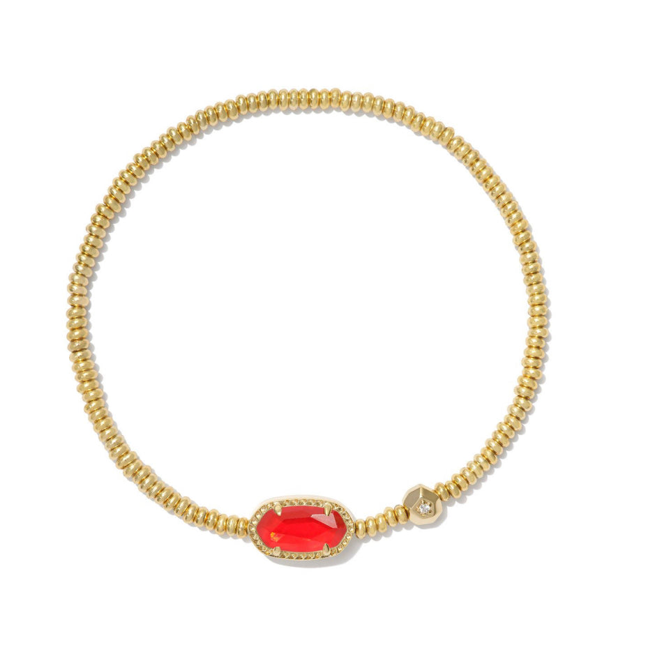 Kendra Scott|GRAYSON STRETCH BRACELET GOLD RED ILLUSION