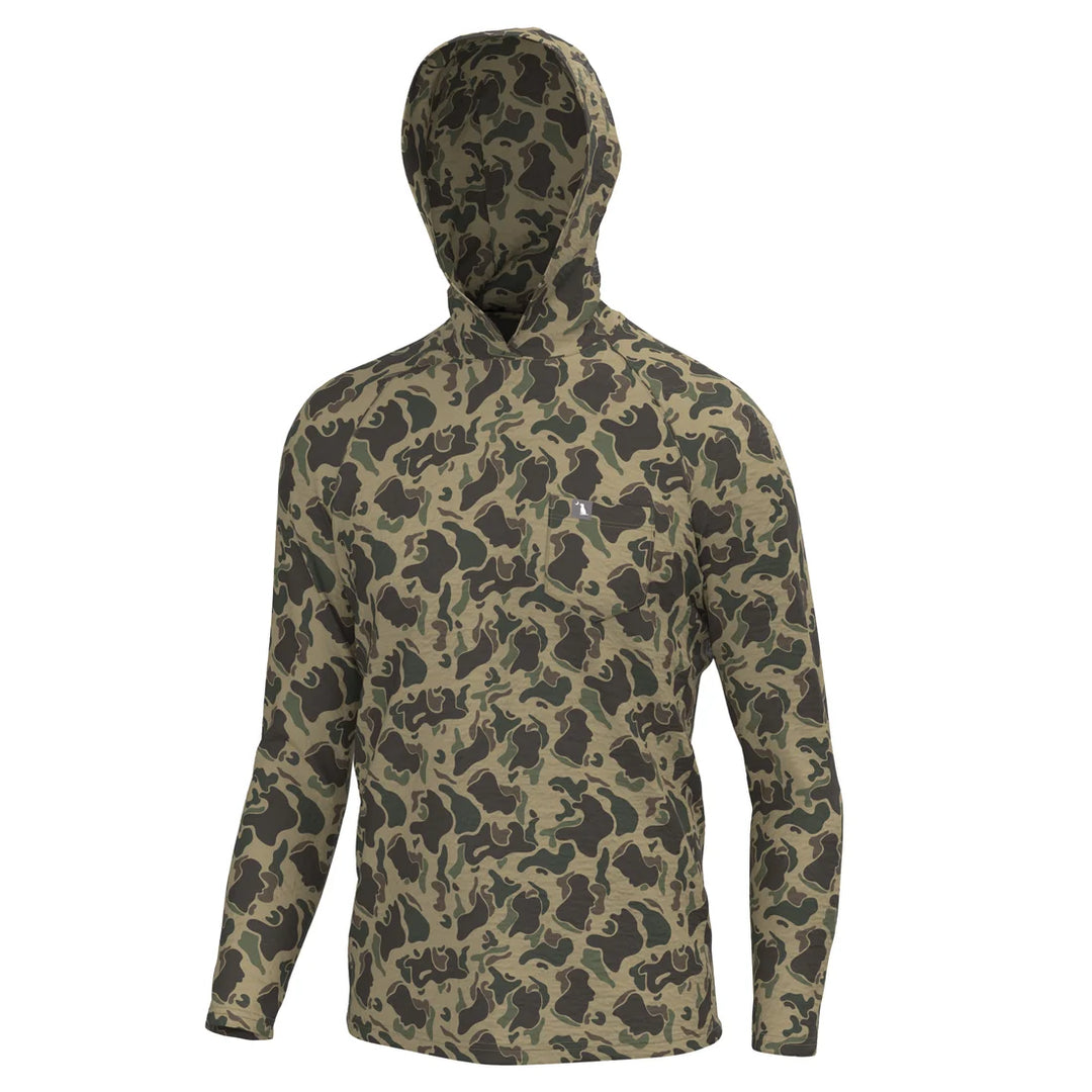 Local Boy | Heather Blend Hoodie - Retro Camo