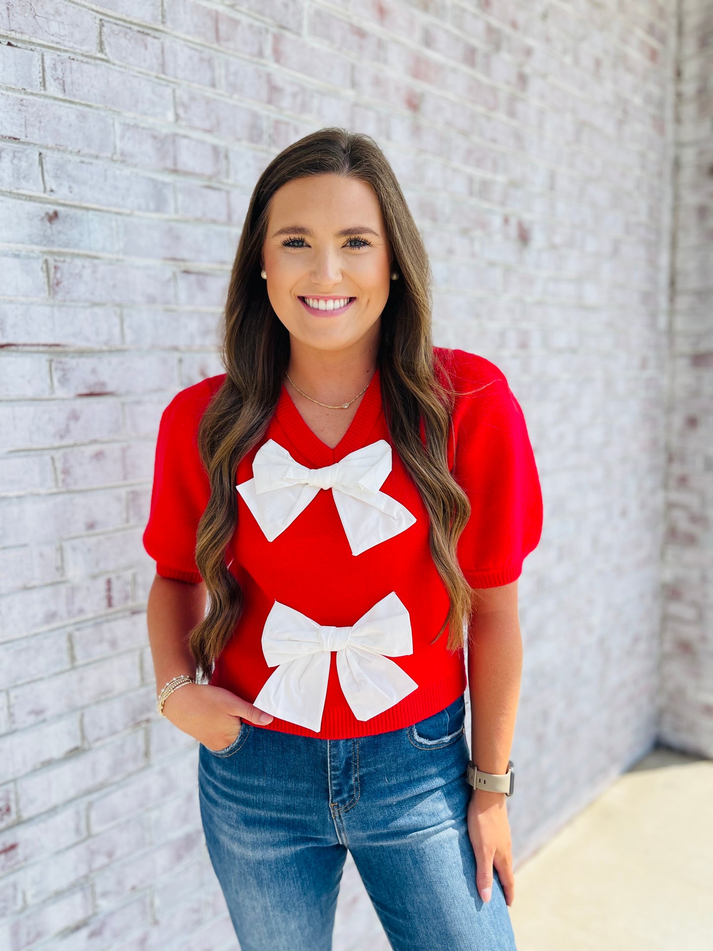 Red Hot Bows Top