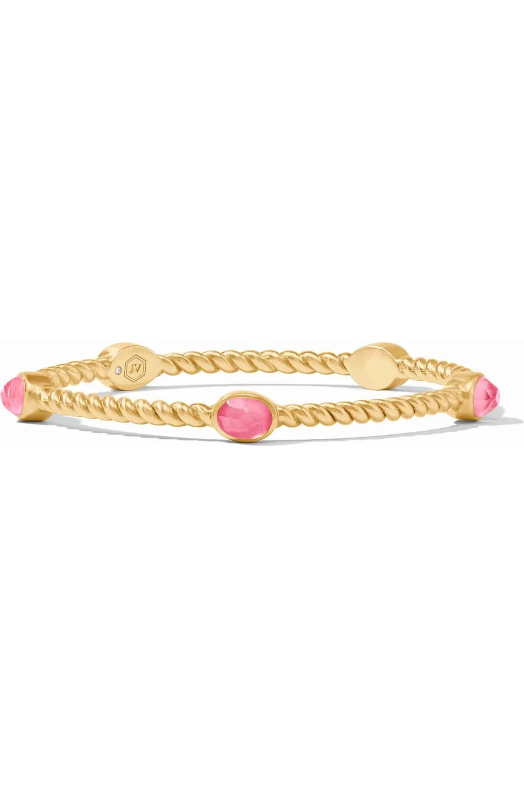 Julie Vos| Nassau Stone Bangle~Iridescent Peony Pink
