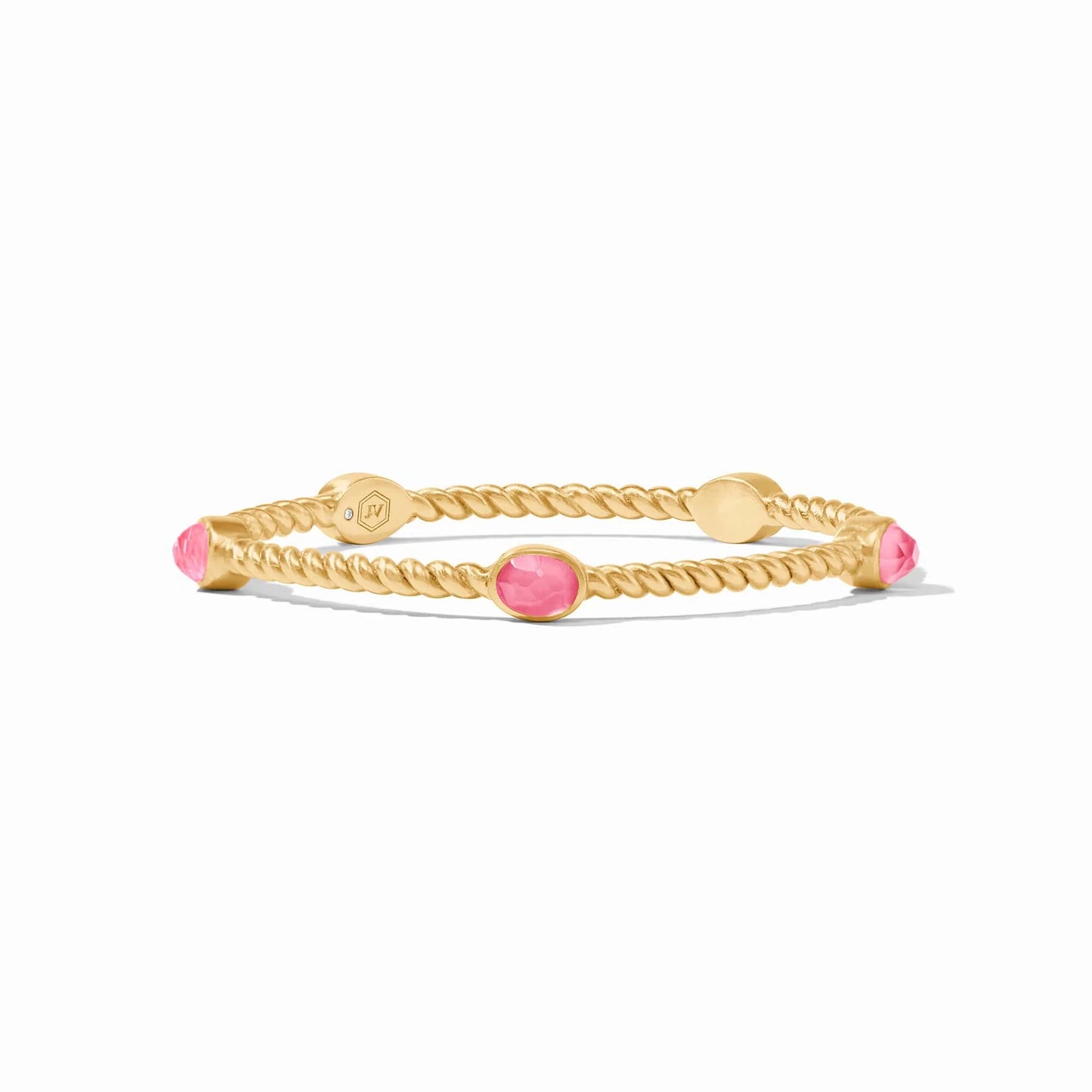 Julie Vos| Nassau Stone Bangle~Iridescent Peony Pink