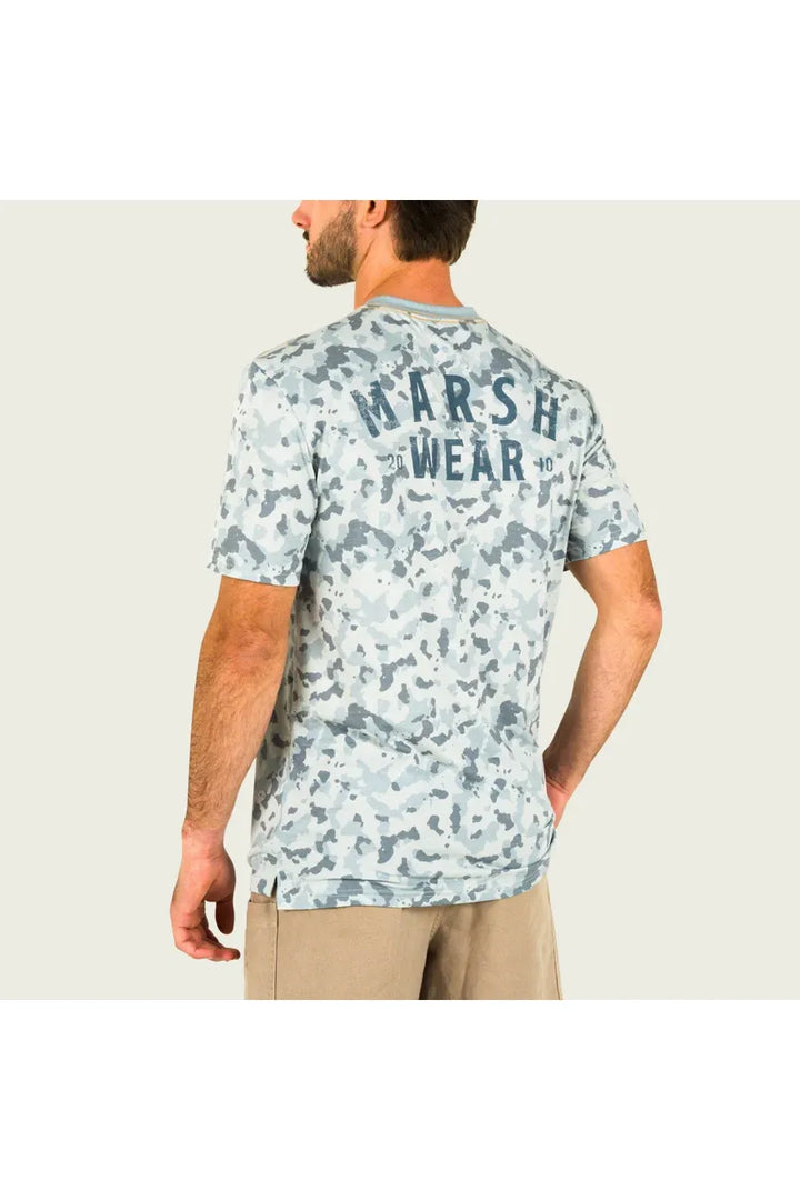 Marsh Wear| Stackhouse Tech Tee|granite foxhole camo