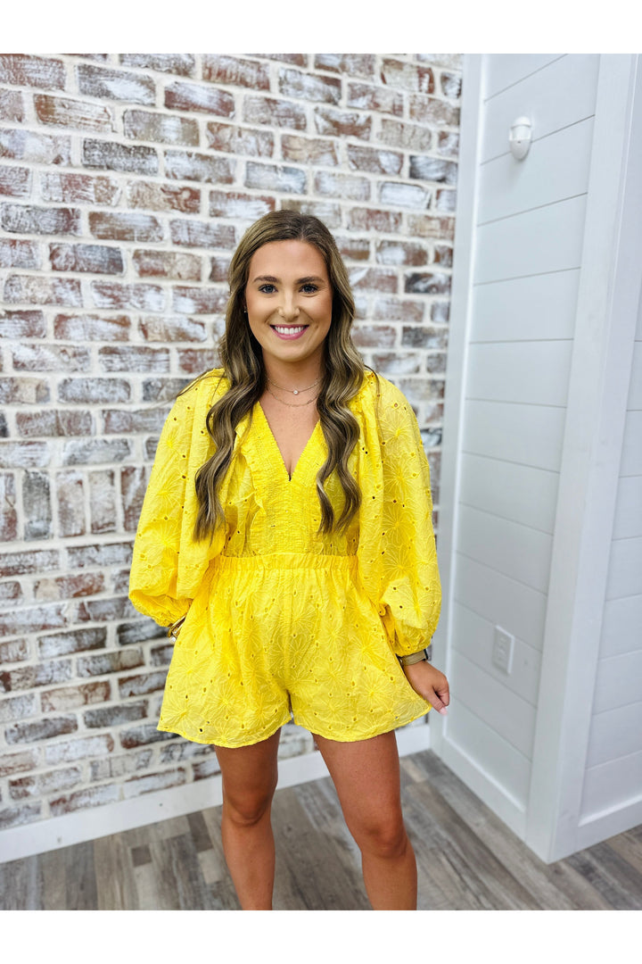 Sunshine Vneck Romper