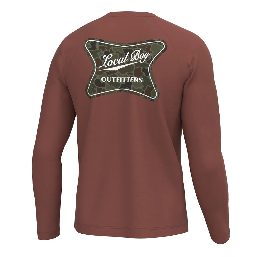 Local Boy | High Badge OD Long Sleeve Heather Performance Shirt