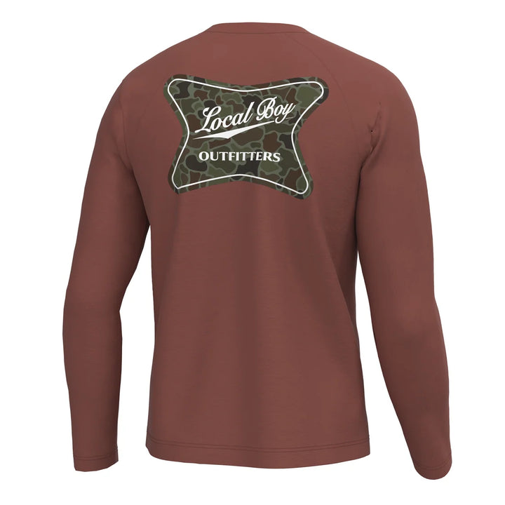 Local Boy | High Badge OD Long Sleeve Heather Performance Shirt