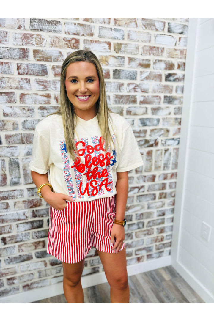 Red Lines Shorts