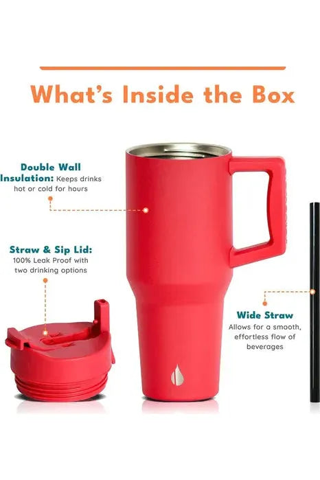 Commuter 32oz Tumbler - Red