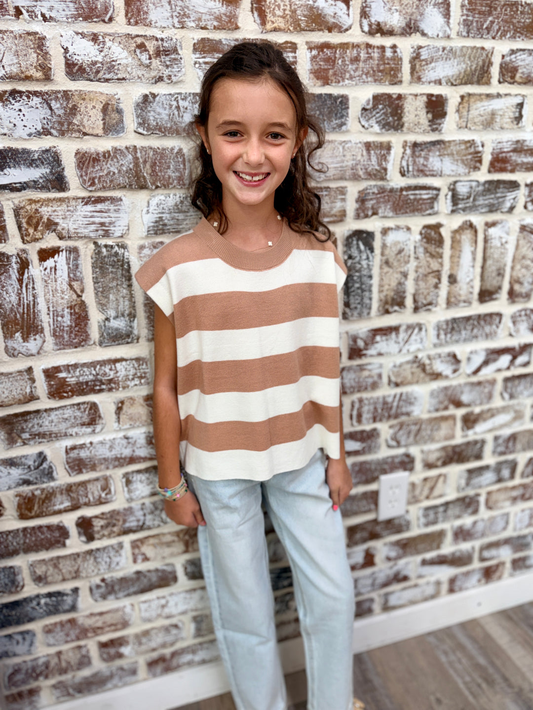 Tween Kids Girls Straight Leg Denim Pants (7-14)