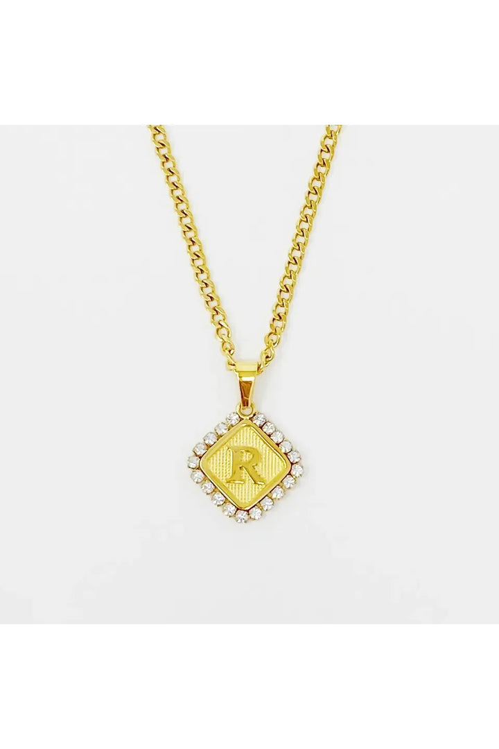 Aztec Delight Initial Necklace