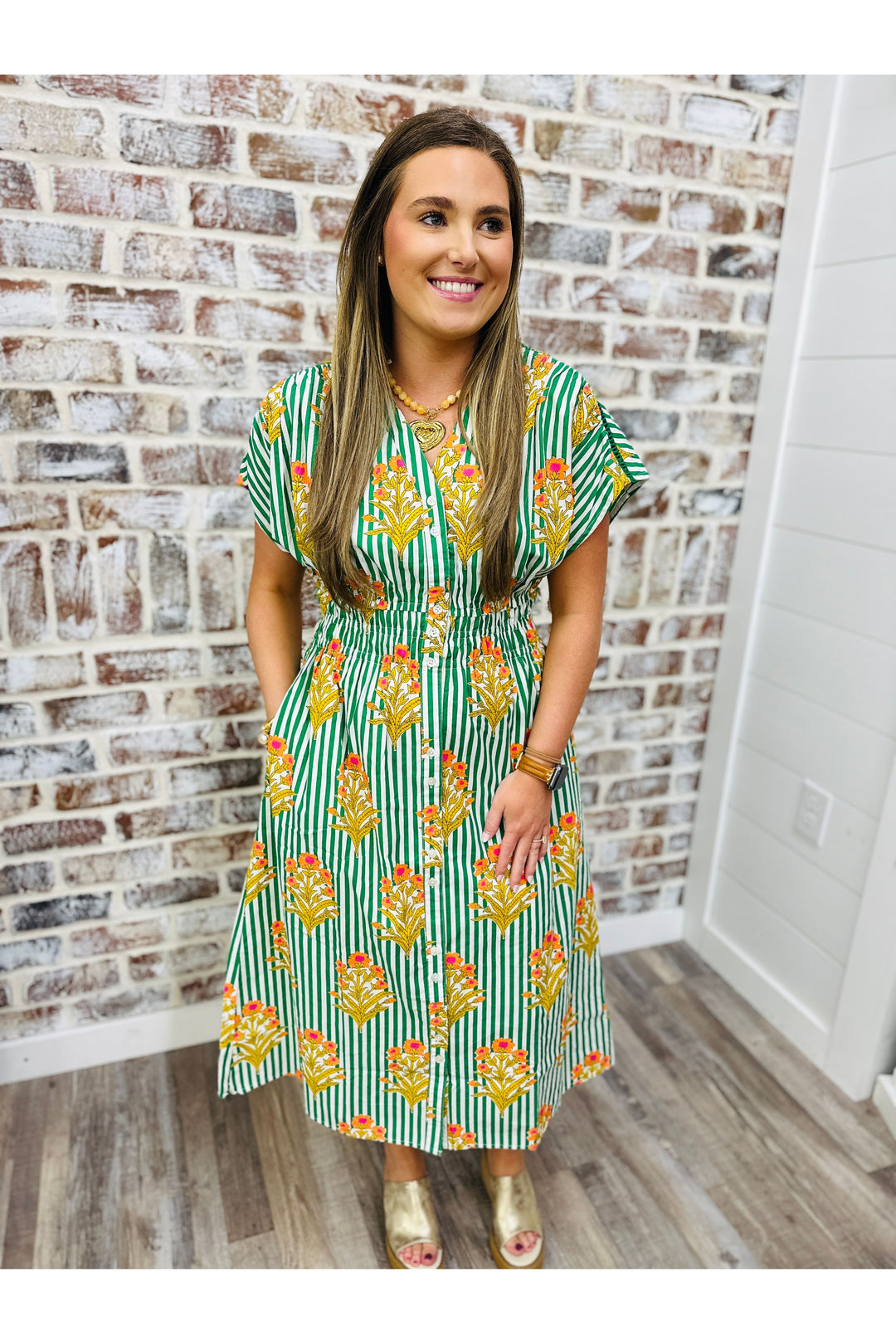 THML Spring Bloom Midi Dress