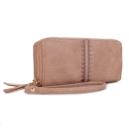 Sherrie Double Zipper Wallet