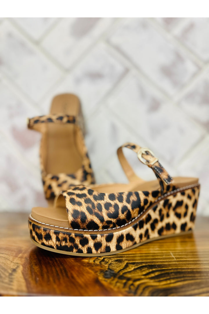 Corkys | Leopard Treat Yourself Wedge