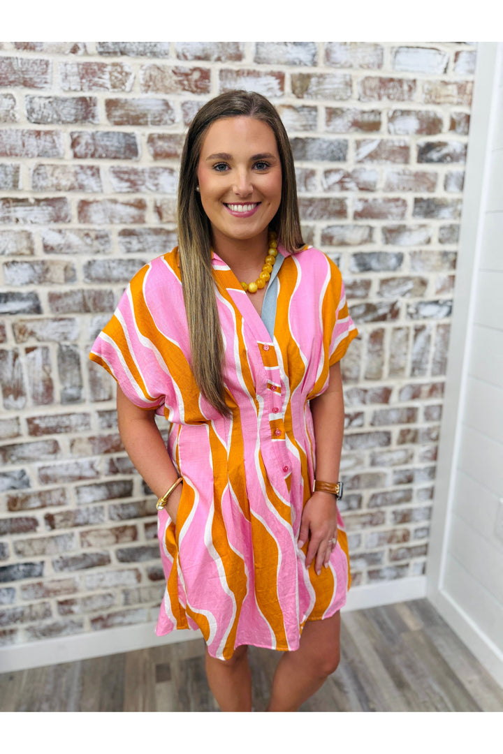 THML Sunset Sangria Dress