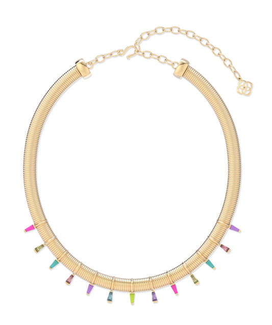 Kendra Scott| KELSEY STATEMENT NECKLACE GOLD MULTI MIX