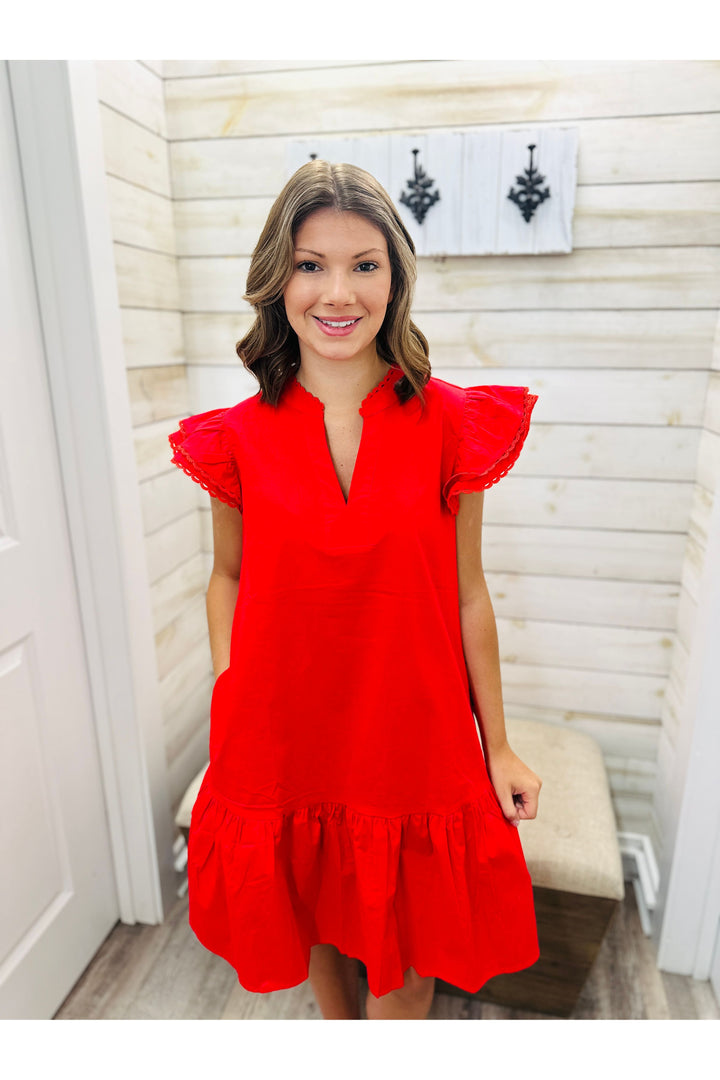Mary Square | Sierra Dress | Red