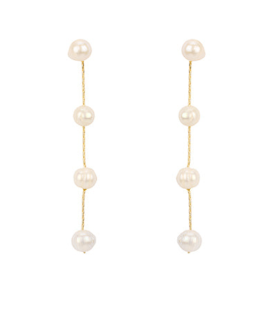 Freshwater Pearl 4 Drop Earrings