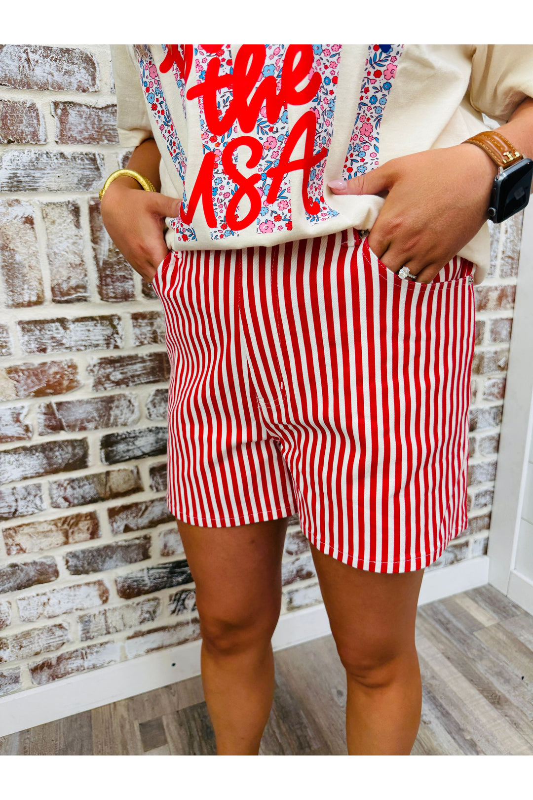 Red Lines Shorts