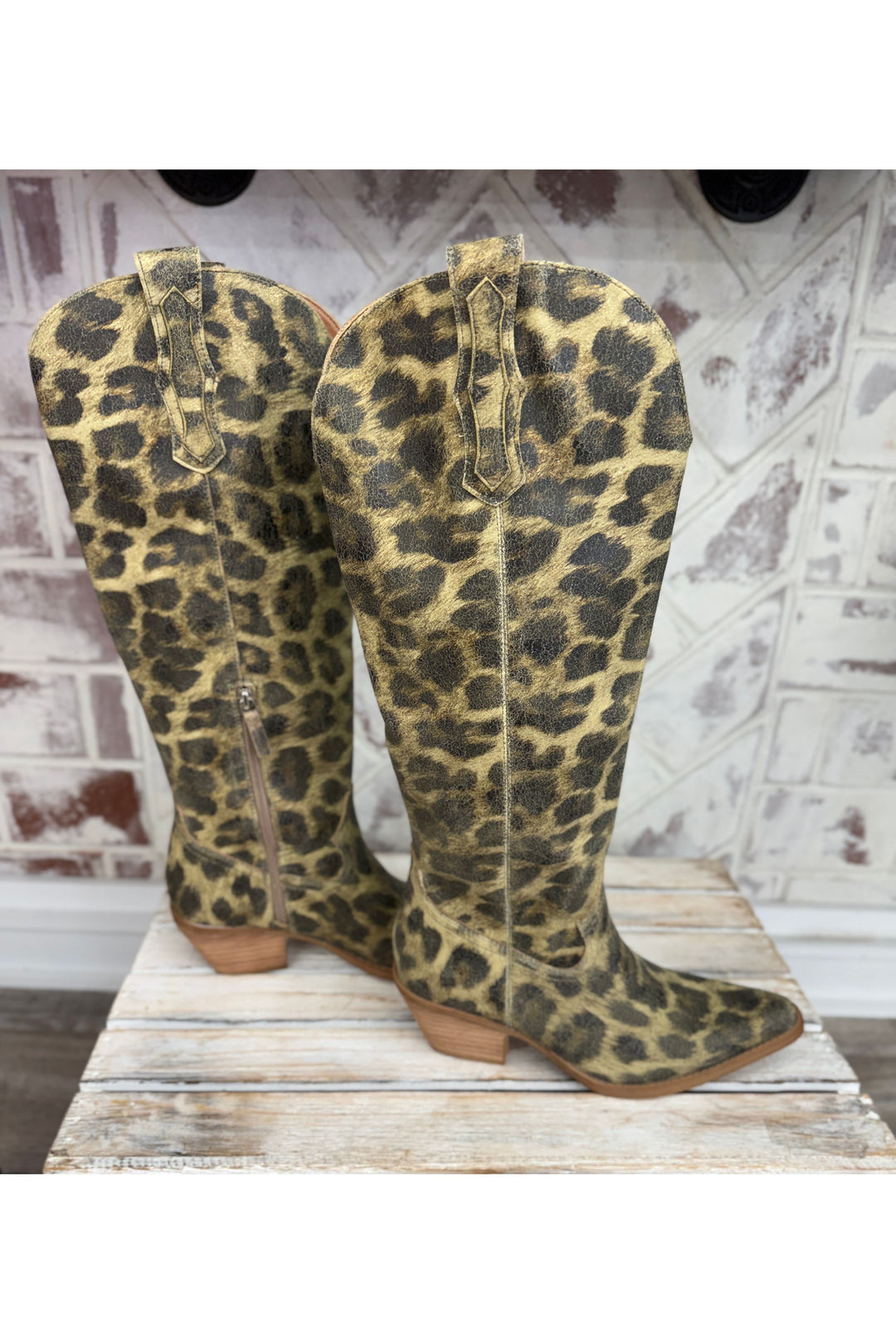 Tess Fierce Leopard Boots