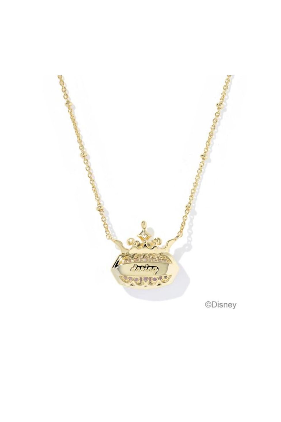 Disney | Kendra Scott Elisa Princess Necklace in Gold Lavender Opallite Illusion