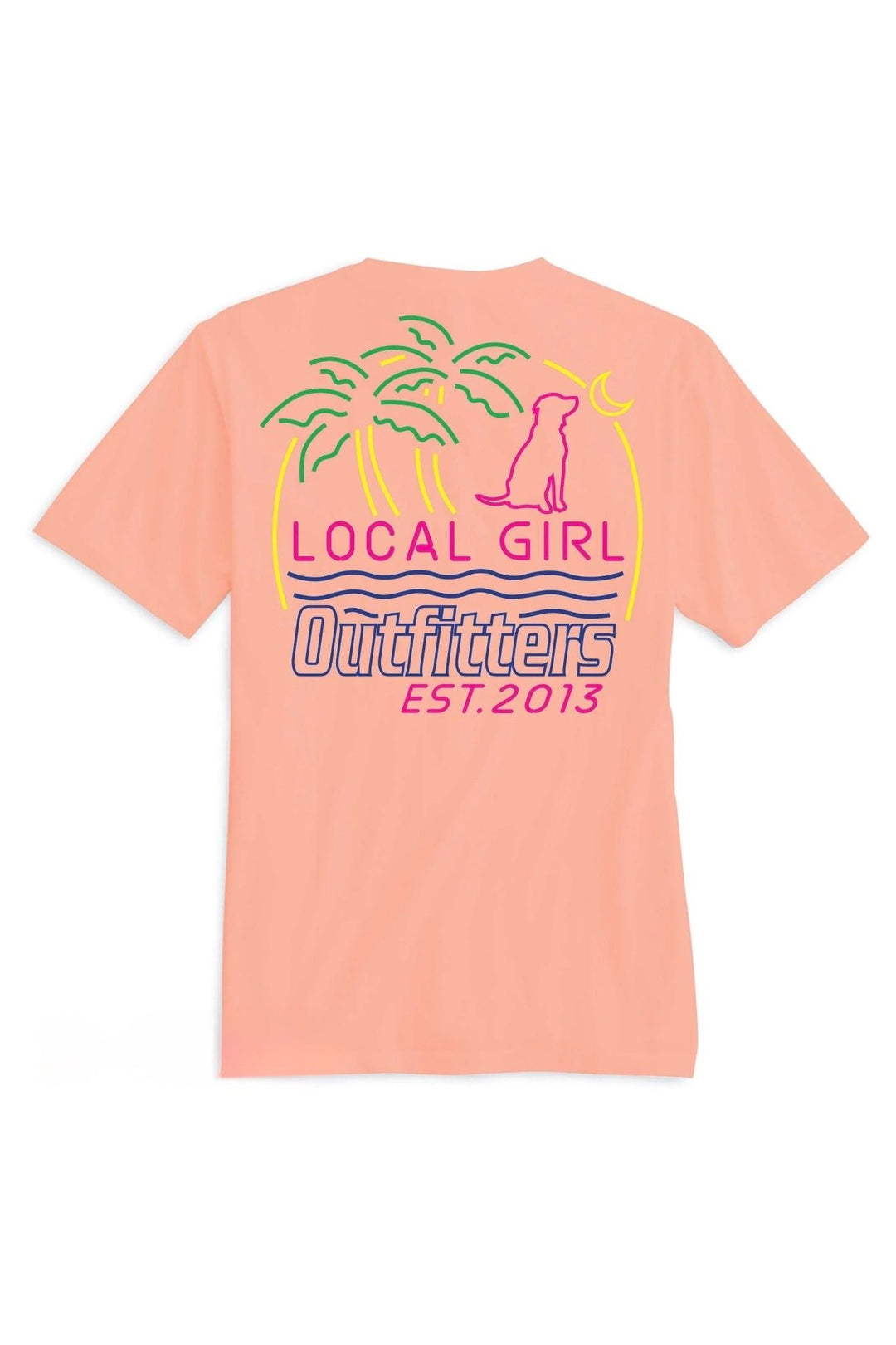 Local Girl | Neon Naturdays SS Tee  - Cantaloupe