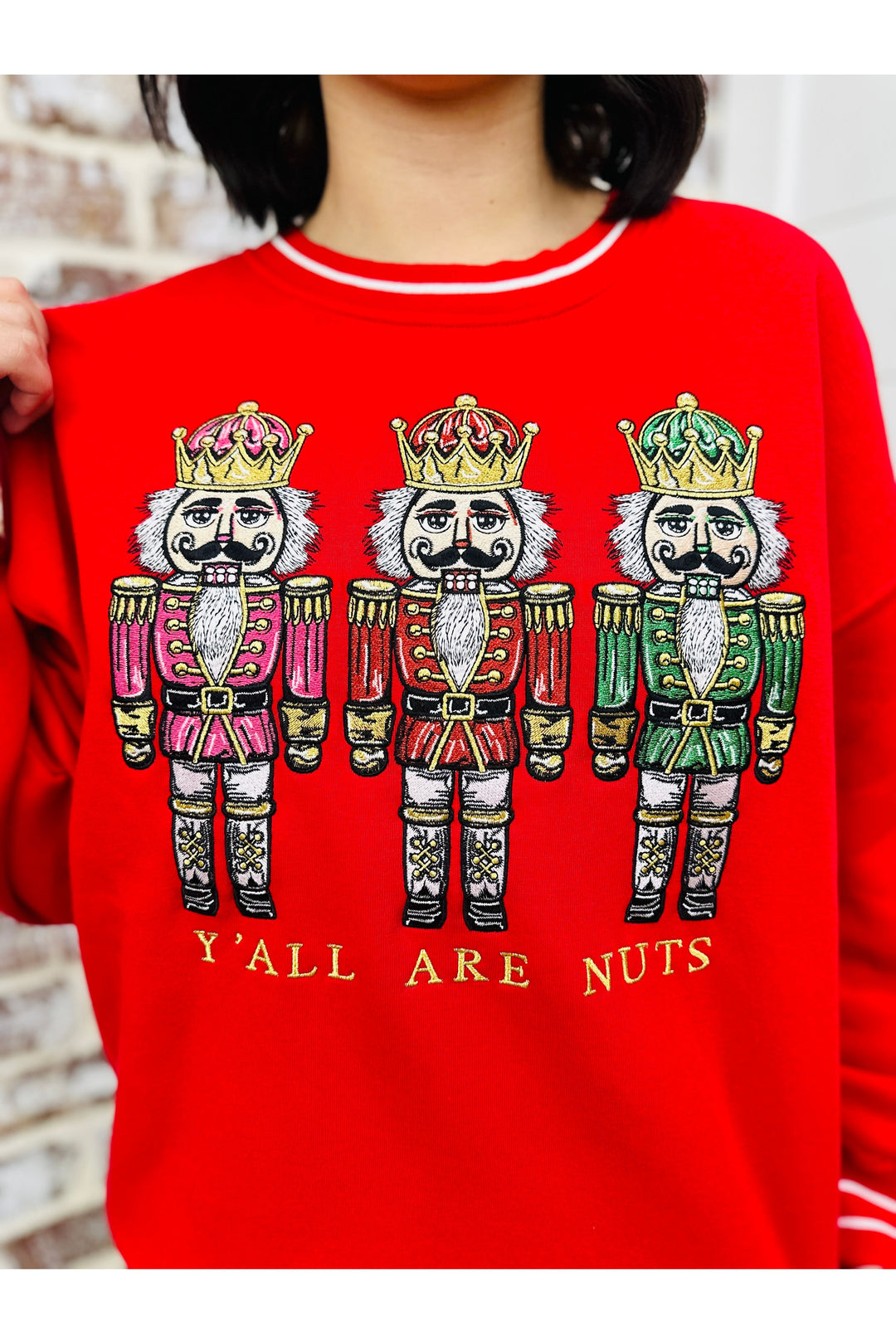 Red Nutcracker Varsity Sweatshirt