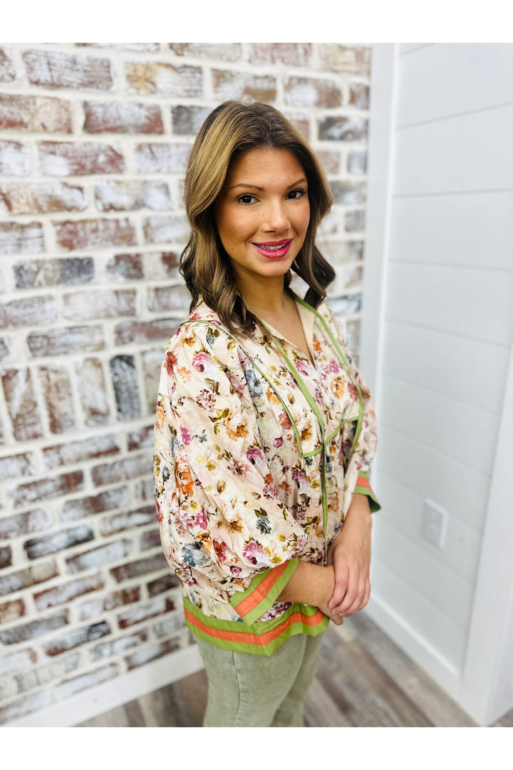 Vintage Flowers Top