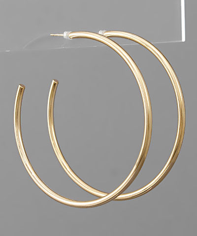 60mm Gold Dipped Hoops