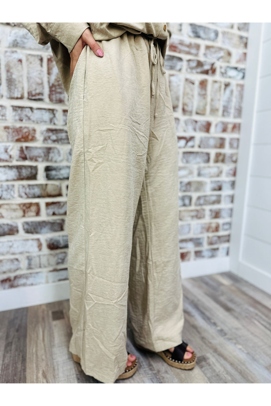 Oat Suede Pants