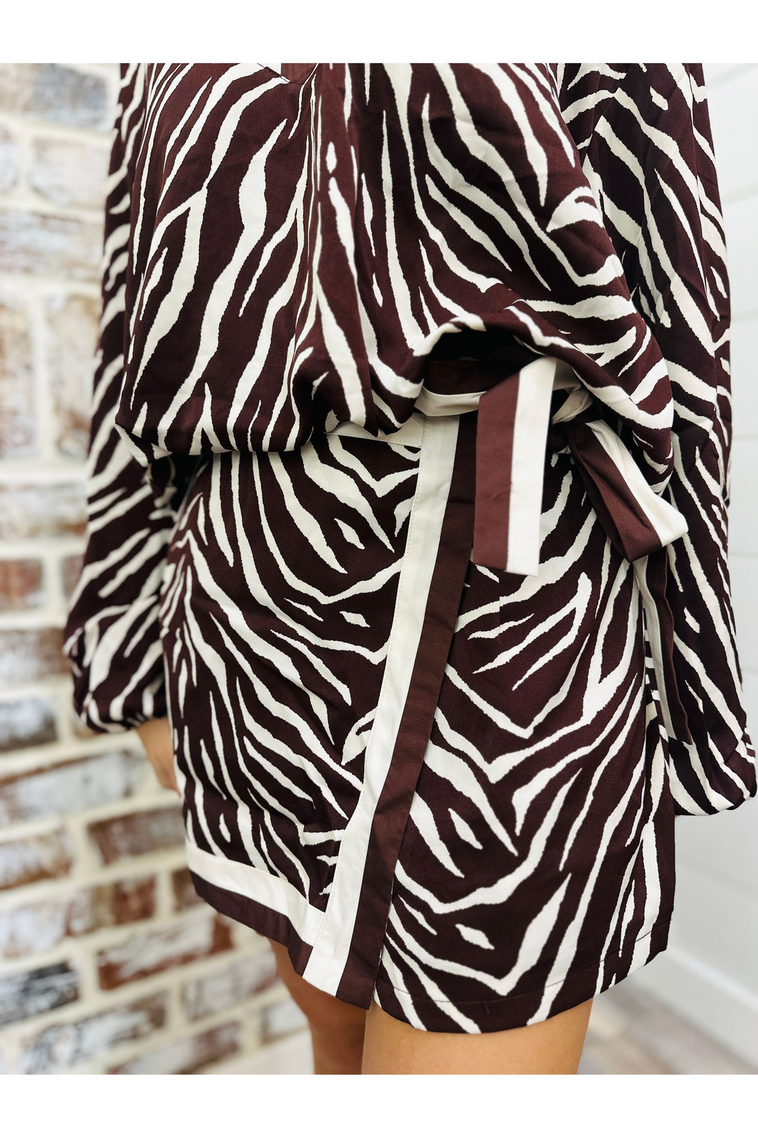 Chocolate Zebra Skort