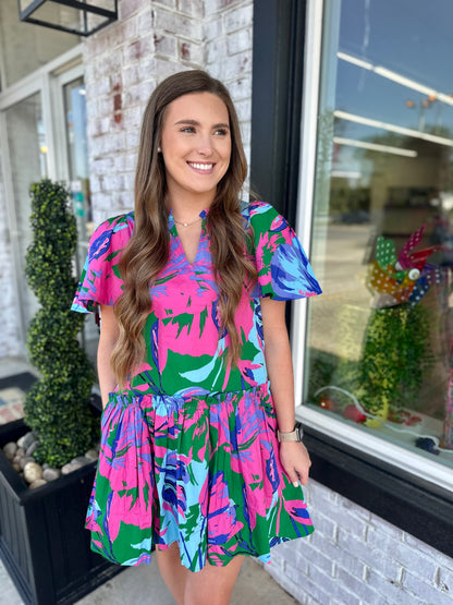 Hawaiian Flowers Dress