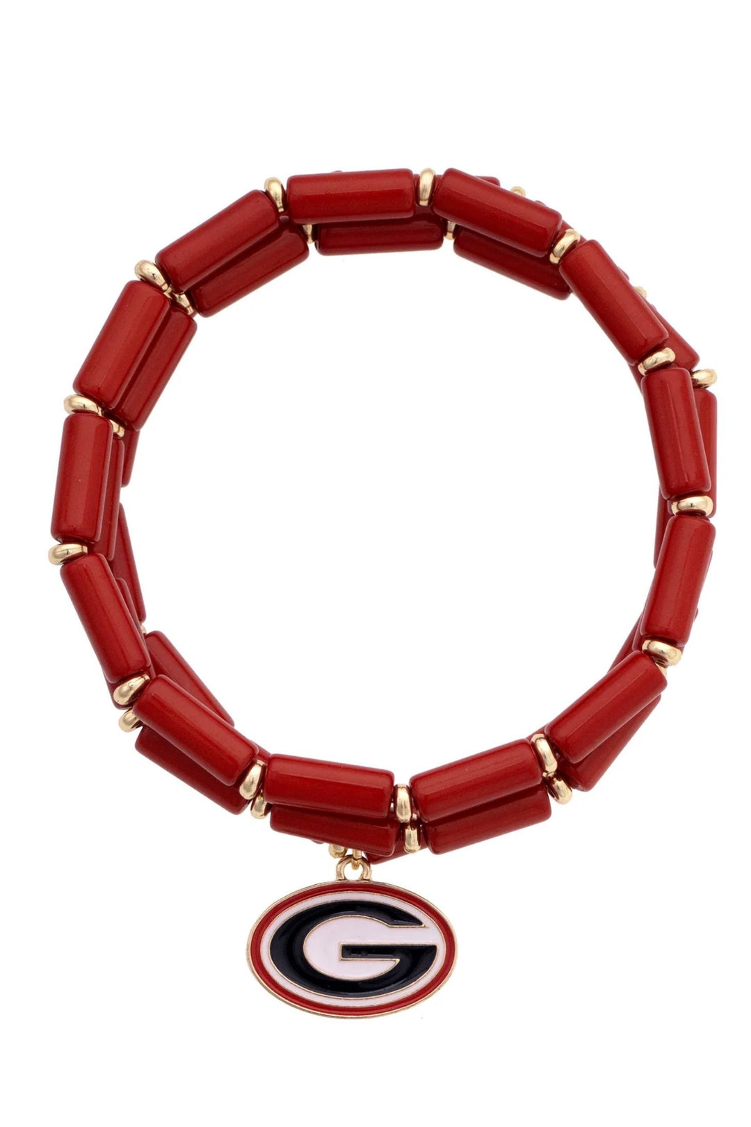 Georgia Bulldogs Logo Beaded Bracelet Set of 3