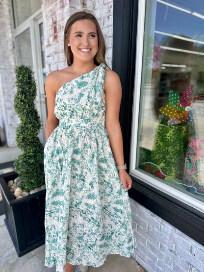 Green|Breathtaking Beauty Midi Dress