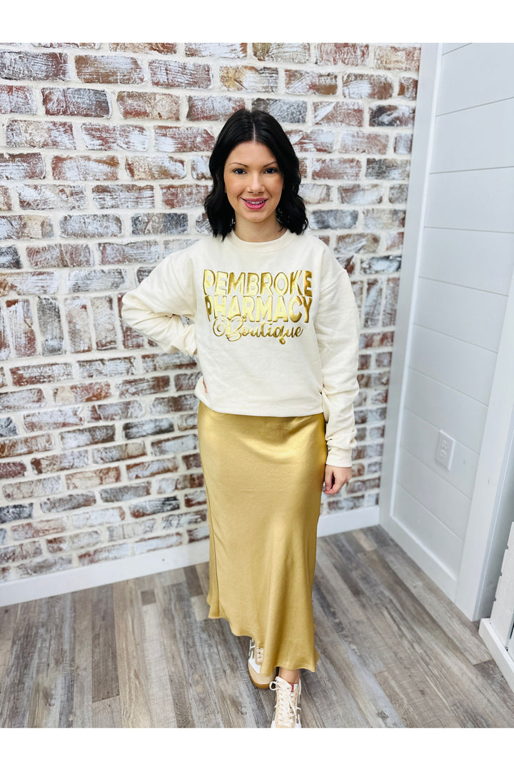 Pembroke Pharmacy Metallic Sweatshirt