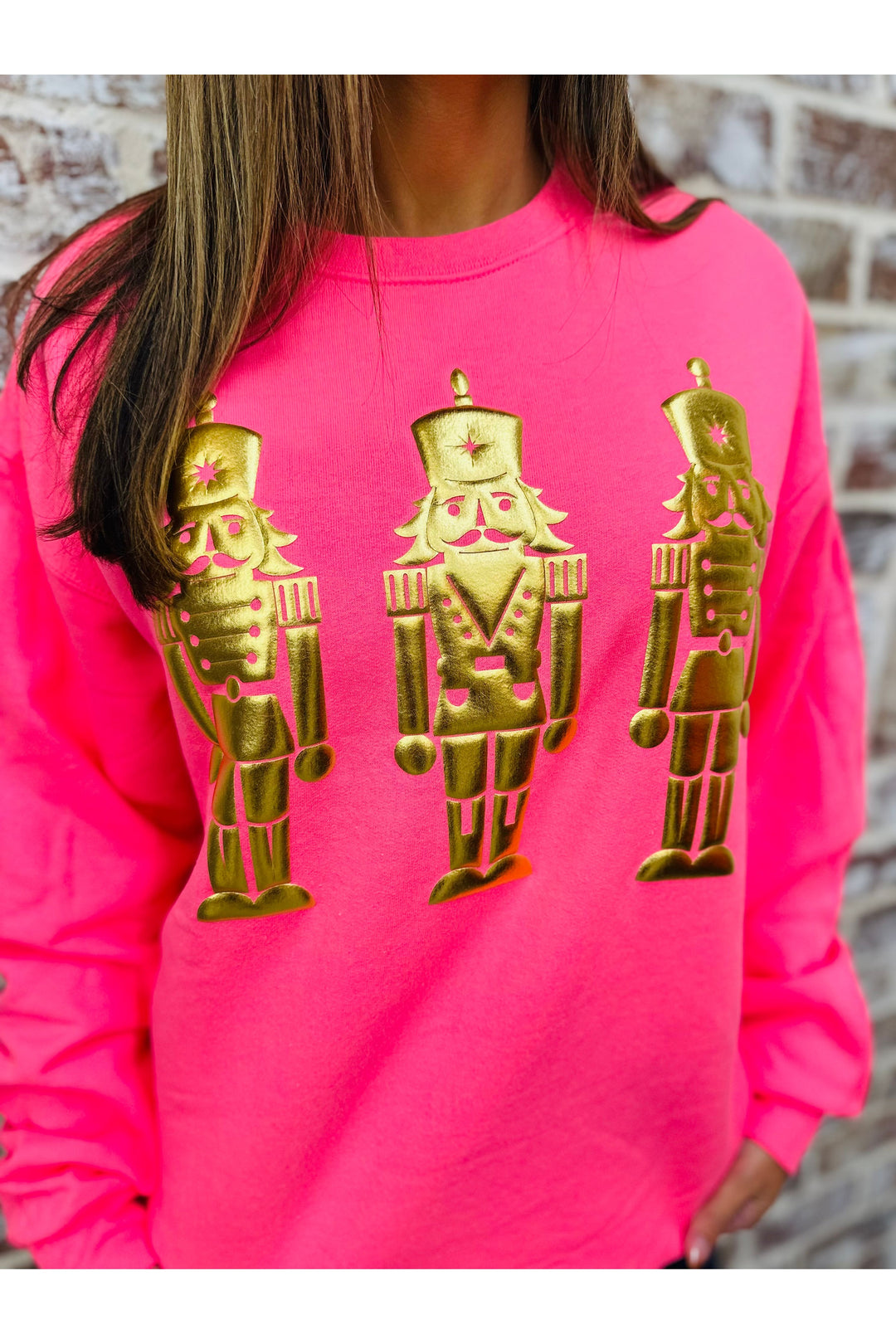 Neon Pink Nutcracker Sweatshirt
