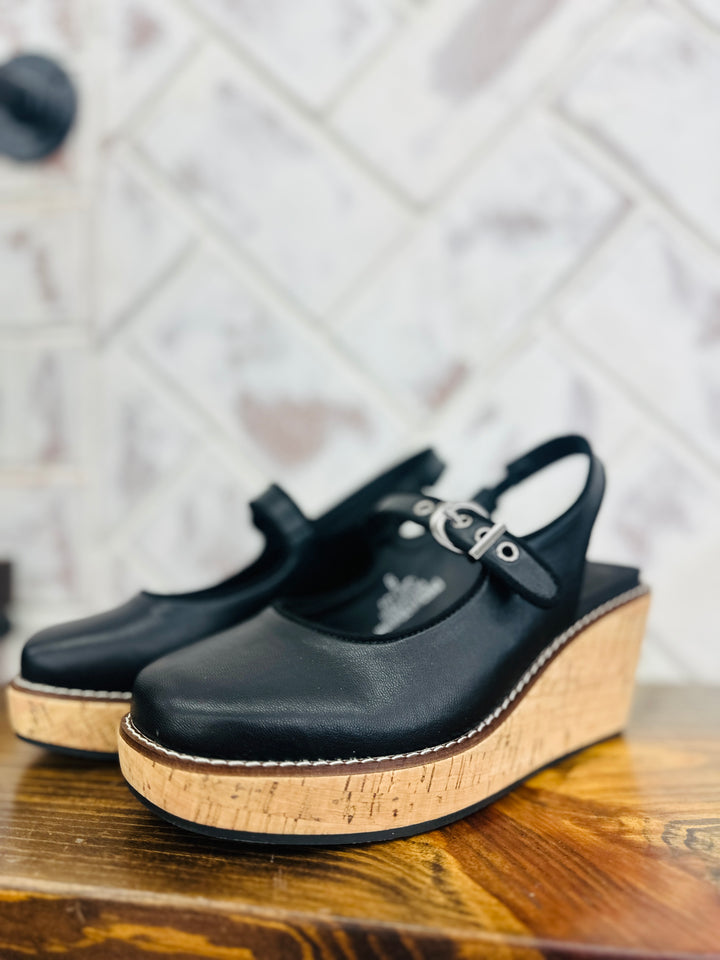 Corkys | Pity Party Wedge - Black
