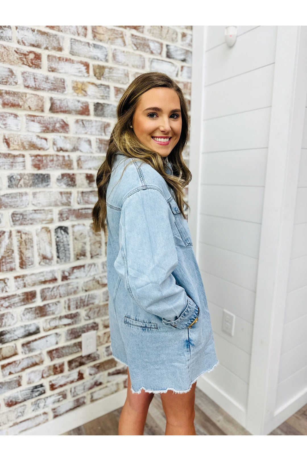 Classic Gal Denim Romper