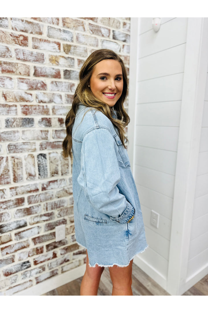 Classic Gal Denim Romper
