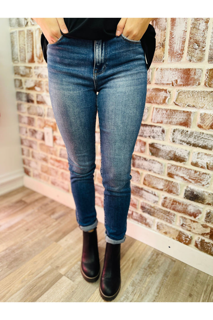 Risen Dark High Rise Basic Skinny
