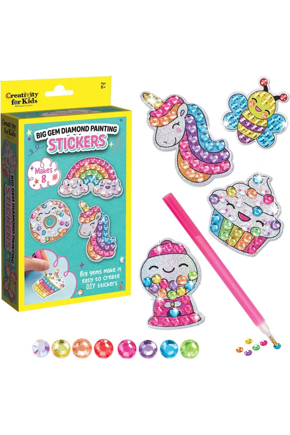 Kids Big Gem Diamond Painting Stickers Mini Kit Diy for Kids toy