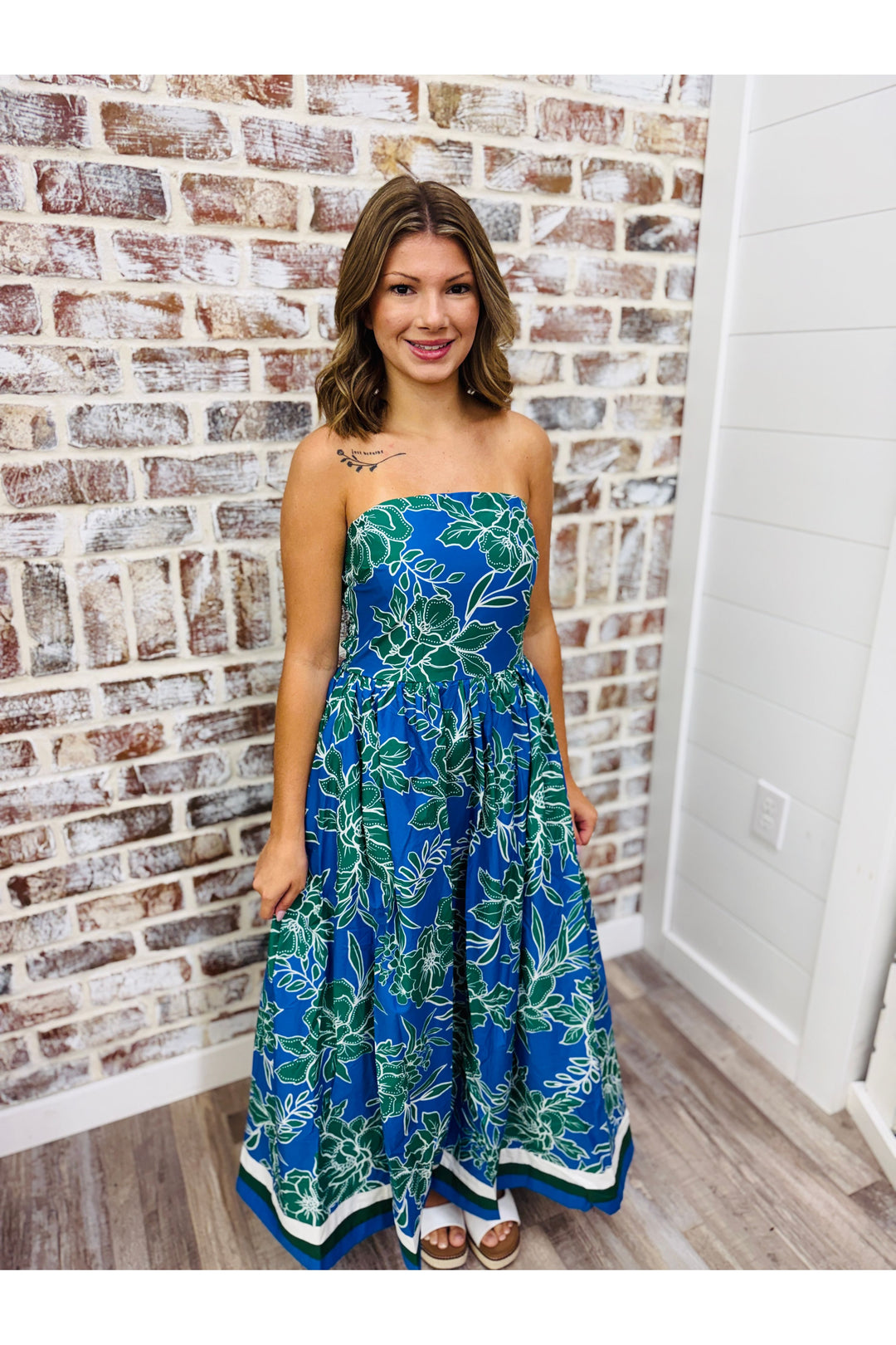 Flourish Flowers Midi Dress
